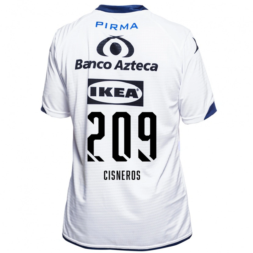 Danxen Mænd Elisvan Cisneros #209 Hvid Sort Blå Hjemmebane Spillertrøjer 2026/27 Trøje T-Shirt