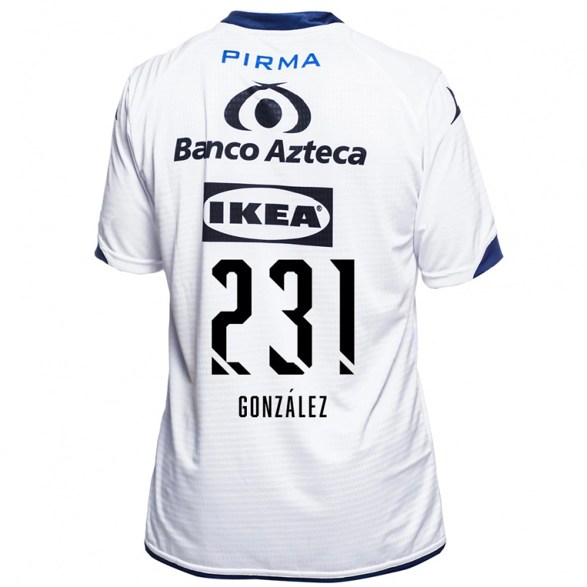 Danxen Mænd Ángel González #231 Hvid Sort Blå Hjemmebane Spillertrøjer 2026/27 Trøje T-Shirt