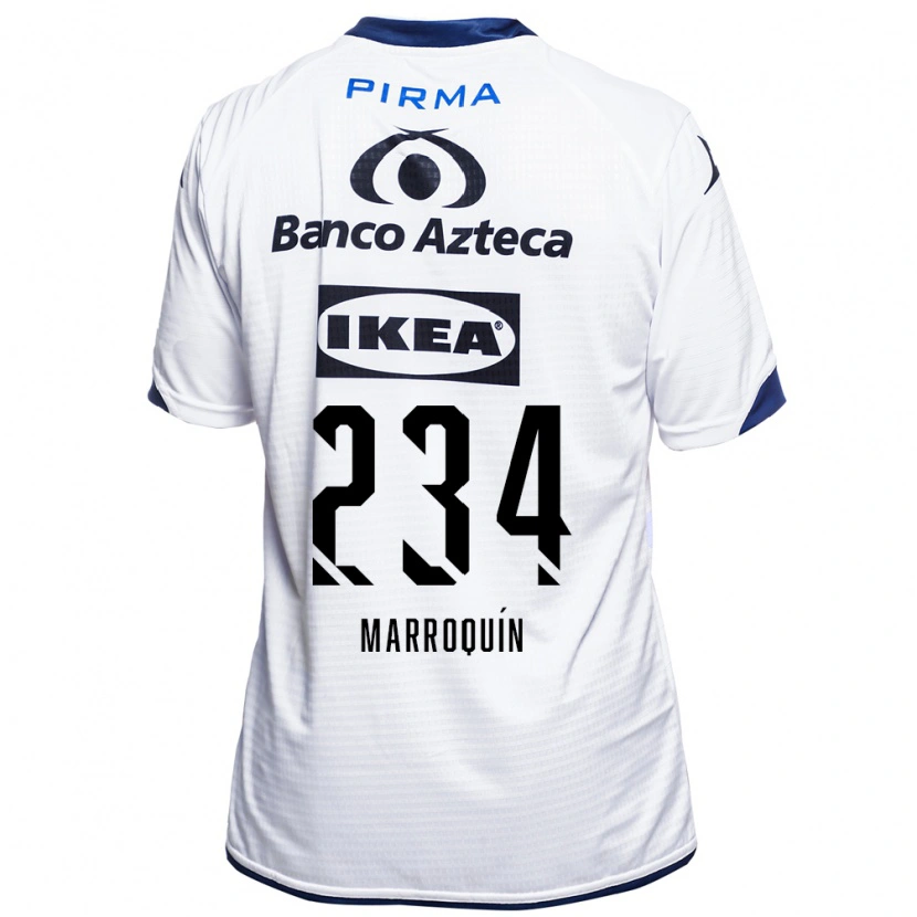 Danxen Mænd Luis Marroquín #234 Hvid Sort Blå Hjemmebane Spillertrøjer 2026/27 Trøje T-Shirt