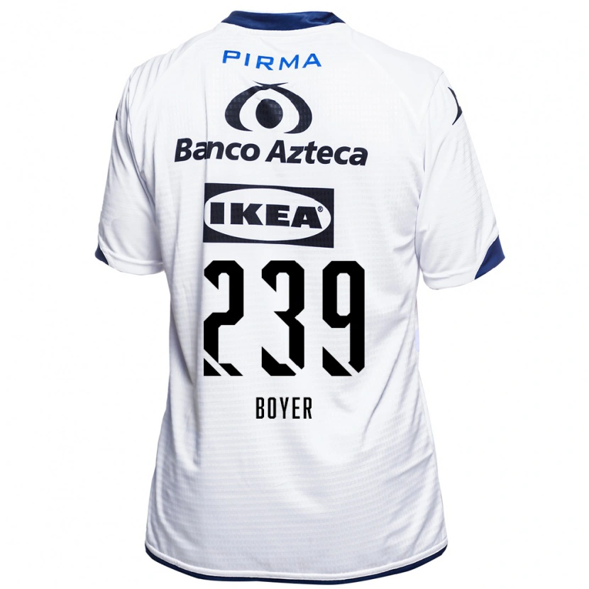 Danxen Mænd Mateo Boyer #239 Hvid Sort Blå Hjemmebane Spillertrøjer 2026/27 Trøje T-Shirt