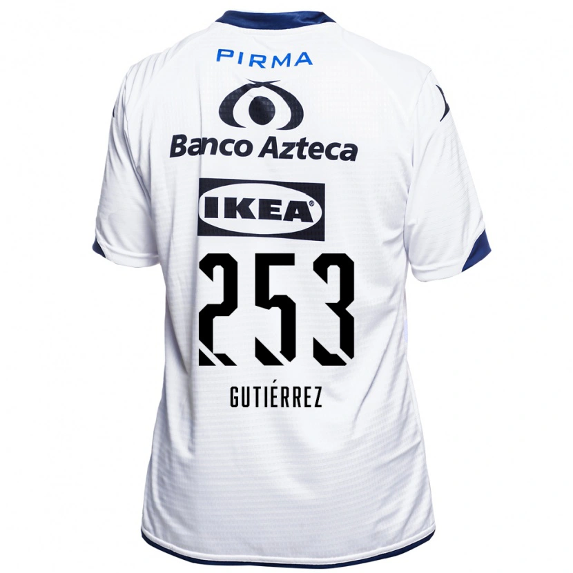 Danxen Mænd Santiago Gutiérrez #253 Hvid Sort Blå Hjemmebane Spillertrøjer 2026/27 Trøje T-Shirt