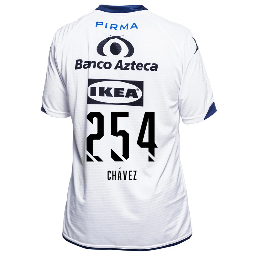 Danxen Mænd José Chávez #254 Hvid Sort Blå Hjemmebane Spillertrøjer 2026/27 Trøje T-Shirt