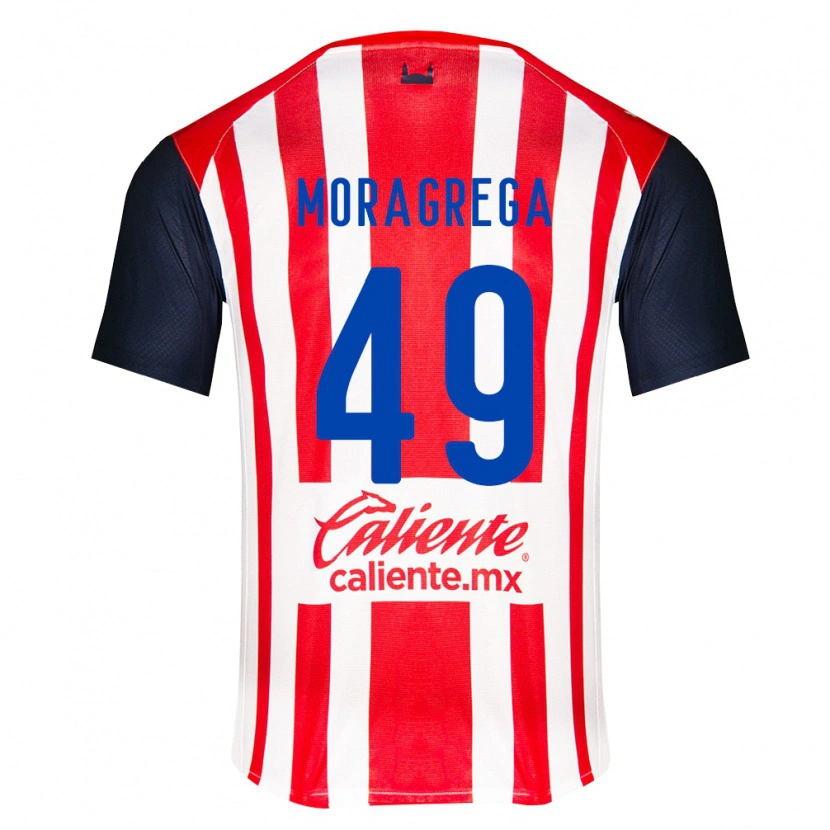 Danxen Mænd Vladimir Moragrega #49 Rød Sort Hvid Hjemmebane Spillertrøjer 2026/27 Trøje T-Shirt