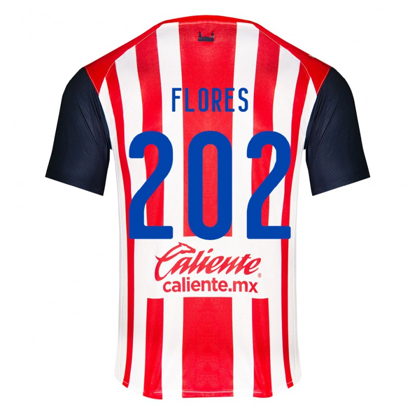 Danxen Mænd Daniel Flores #202 Rød Sort Hvid Hjemmebane Spillertrøjer 2026/27 Trøje T-Shirt
