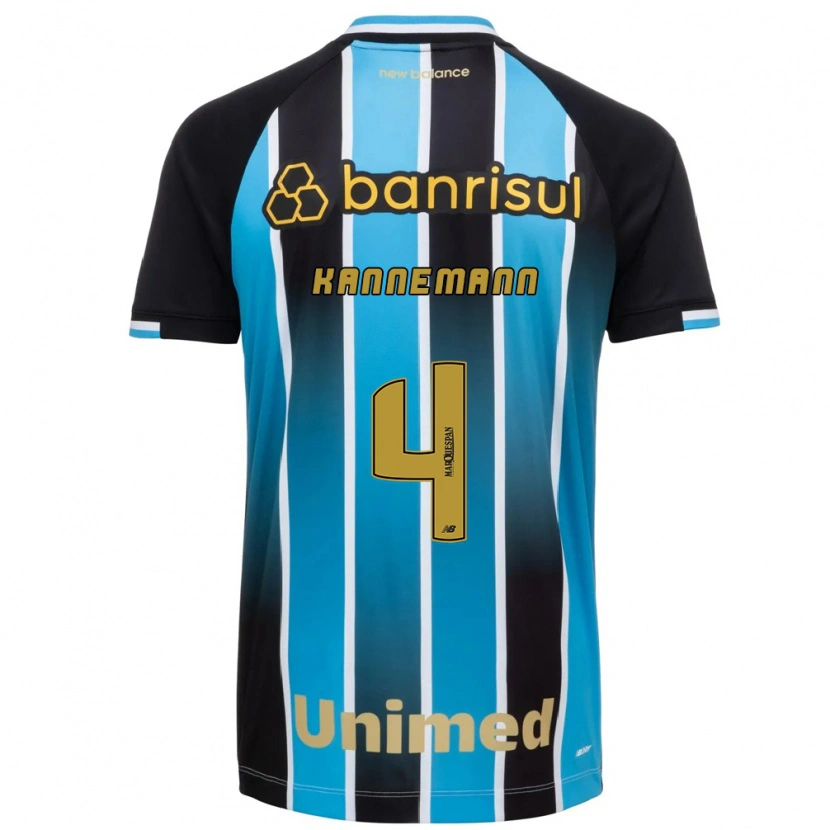 Danxen Mænd Walter Kannemann #4 Blå Brun Sort Hjemmebane Spillertrøjer 2026/27 Trøje T-Shirt