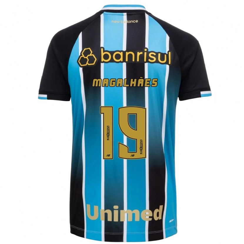 Danxen Mænd Fellipe Magalhães #19 Blå Brun Sort Hjemmebane Spillertrøjer 2026/27 Trøje T-Shirt
