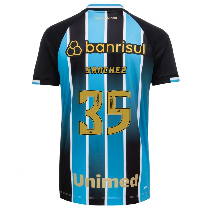Danxen Mænd Lari Sanchez #35 Blå Brun Sort Hjemmebane Spillertrøjer 2026/27 Trøje T-Shirt