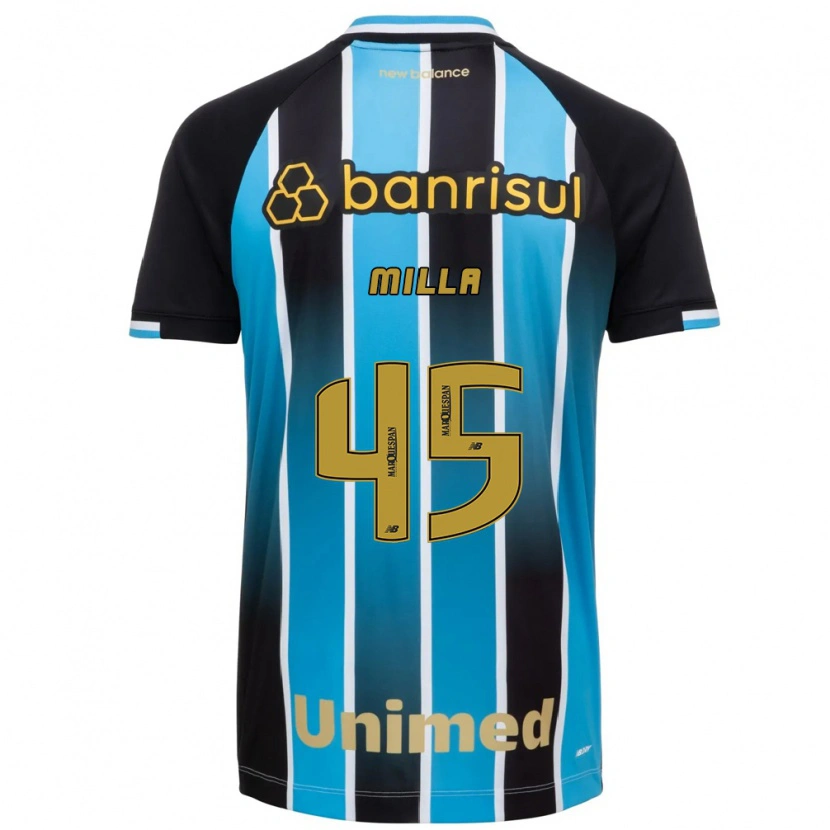Danxen Mænd Lucas Milla #45 Blå Brun Sort Hjemmebane Spillertrøjer 2026/27 Trøje T-Shirt