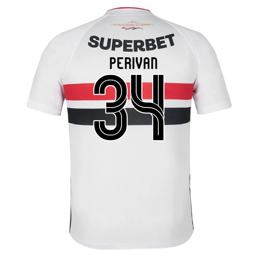 Danxen Mænd Perivan Dos Santos #34 Hvid Rød Sort Hjemmebane Spillertrøjer 2026/27 Trøje T-Shirt