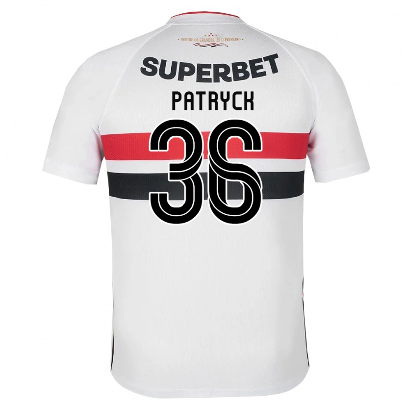 Danxen Mænd Patryck #36 Hvid Rød Sort Hjemmebane Spillertrøjer 2026/27 Trøje T-Shirt