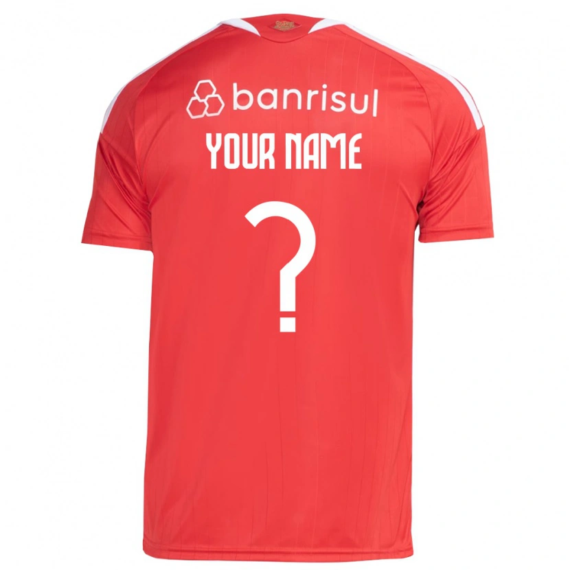 Danxen Mænd Dit Navn #0 Rød Hvid Hjemmebane Spillertrøjer 2026/27 Trøje T-Shirt
