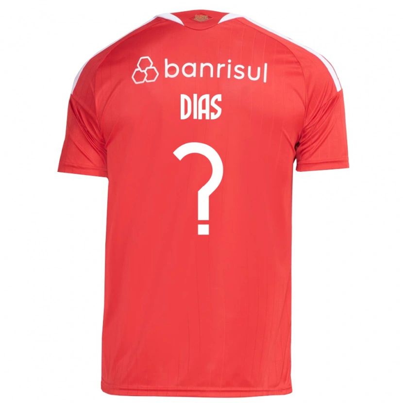 Danxen Mænd Kauan Dias #0 Rød Hvid Hjemmebane Spillertrøjer 2026/27 Trøje T-Shirt