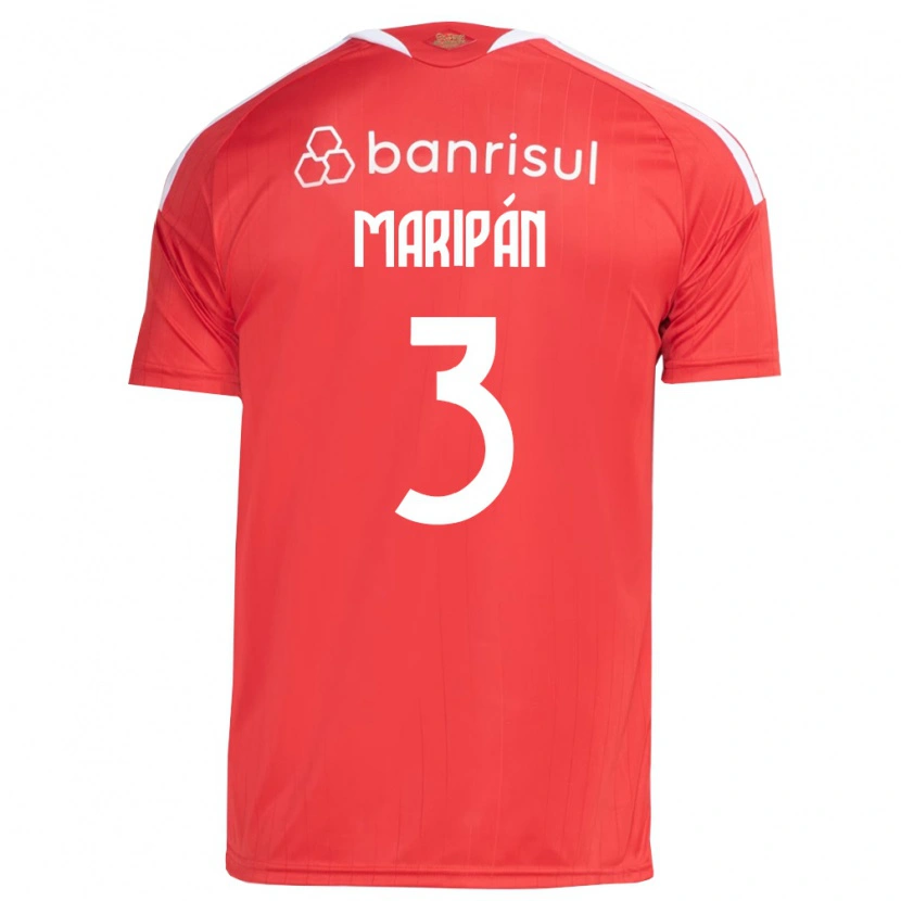 Danxen Mænd Guillermo Maripán #3 Rød Hvid Hjemmebane Spillertrøjer 2026/27 Trøje T-Shirt