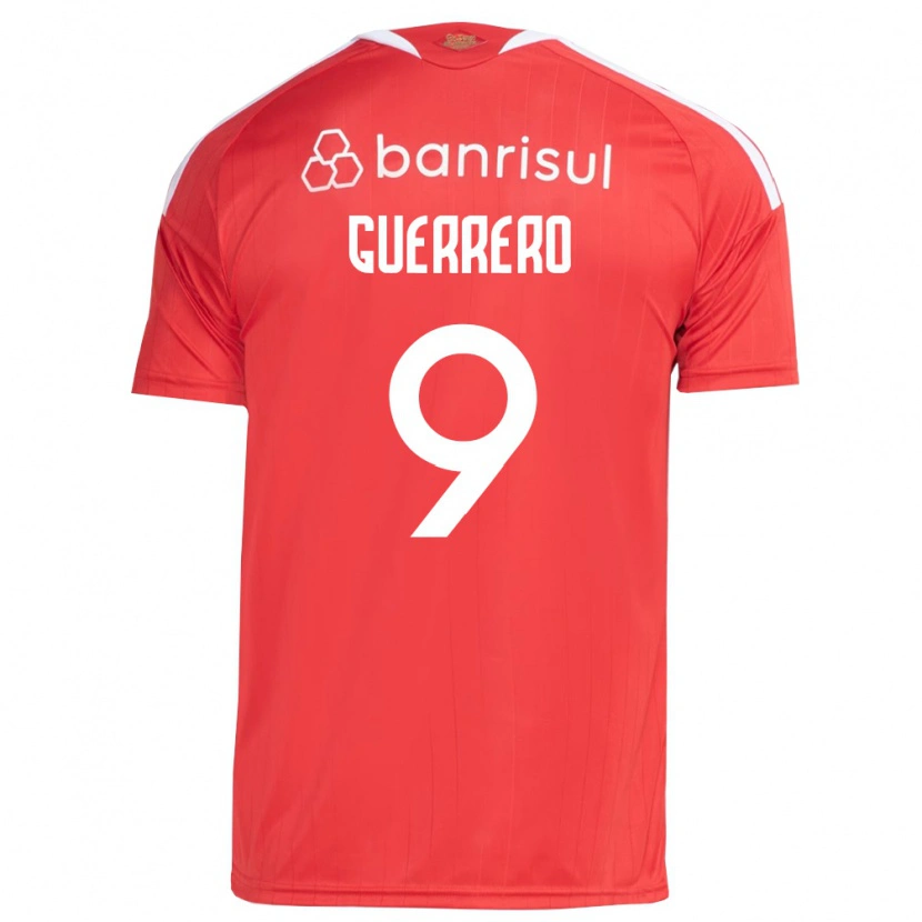 Danxen Mænd Paolo Guerrero #9 Rød Hvid Hjemmebane Spillertrøjer 2026/27 Trøje T-Shirt
