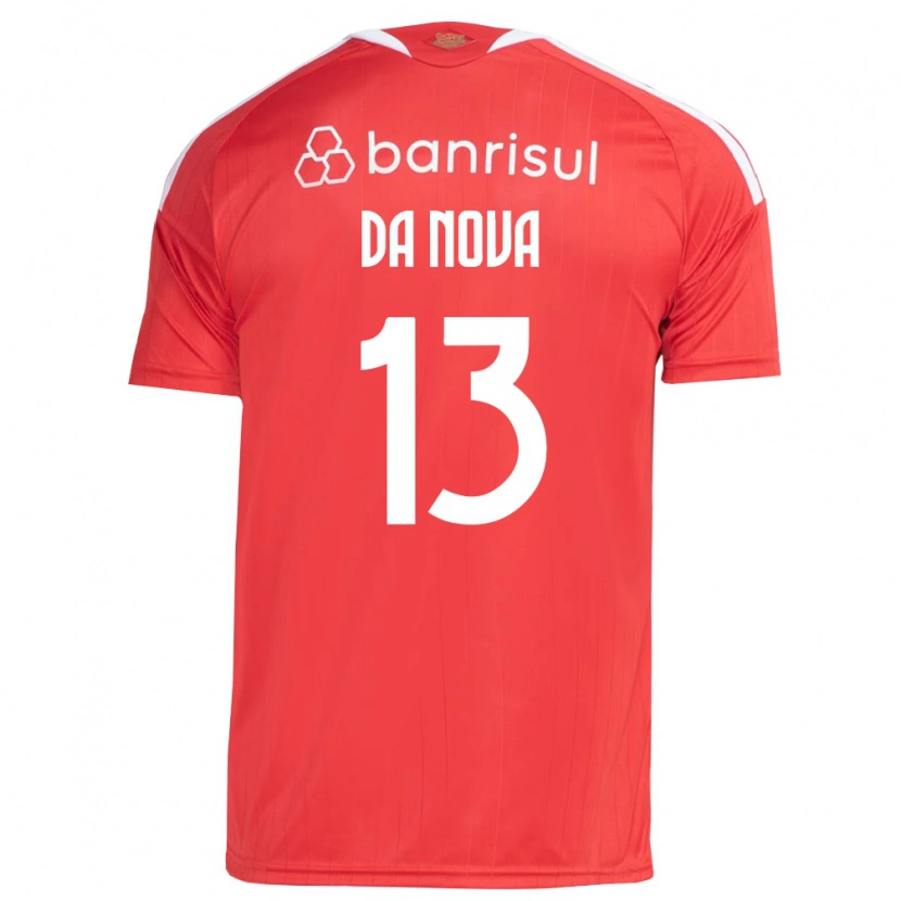 Danxen Mænd Érick Da Nova #13 Rød Hvid Hjemmebane Spillertrøjer 2026/27 Trøje T-Shirt