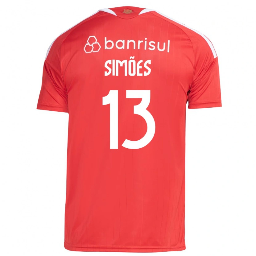 Danxen Mænd Arthur Simões #13 Rød Hvid Hjemmebane Spillertrøjer 2026/27 Trøje T-Shirt