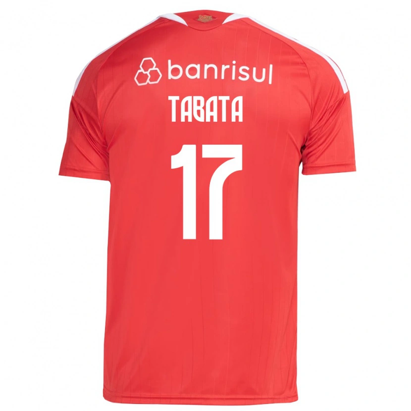 Danxen Mænd Bruno Tabata #17 Rød Hvid Hjemmebane Spillertrøjer 2026/27 Trøje T-Shirt