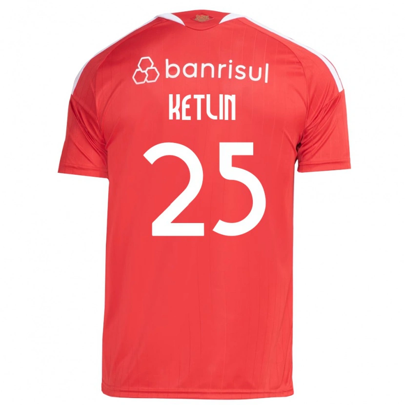 Danxen Mænd Ketlin #25 Rød Hvid Hjemmebane Spillertrøjer 2026/27 Trøje T-Shirt