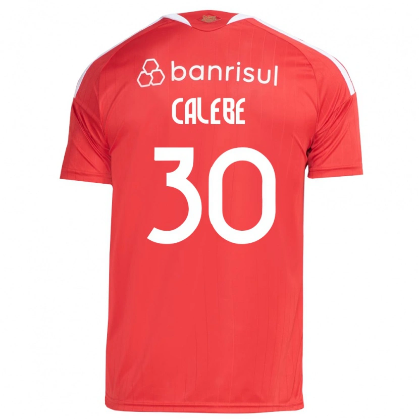Danxen Mænd Calebe Goncalves Ferreira Da Silva #30 Rød Hvid Hjemmebane Spillertrøjer 2026/27 Trøje T-Shirt