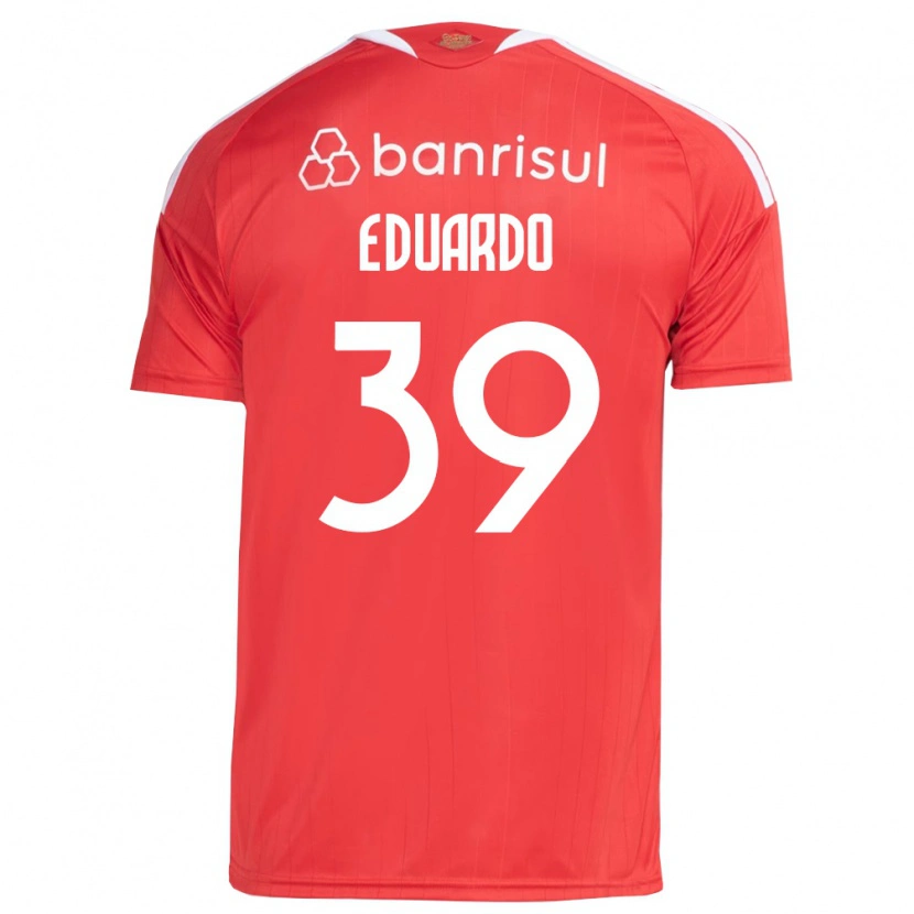 Danxen Mænd Carlos Eduardo #39 Rød Hvid Hjemmebane Spillertrøjer 2026/27 Trøje T-Shirt