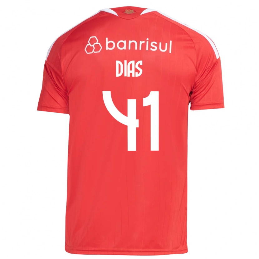 Danxen Mænd Matheus Dias #41 Rød Hvid Hjemmebane Spillertrøjer 2026/27 Trøje T-Shirt