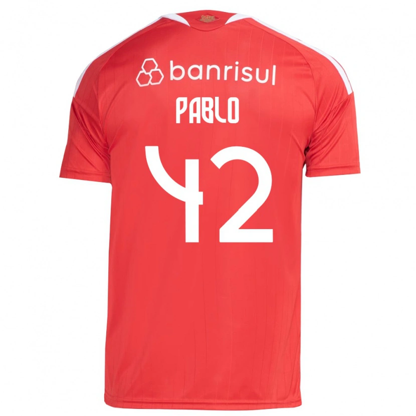 Danxen Mænd Pablo #42 Rød Hvid Hjemmebane Spillertrøjer 2026/27 Trøje T-Shirt