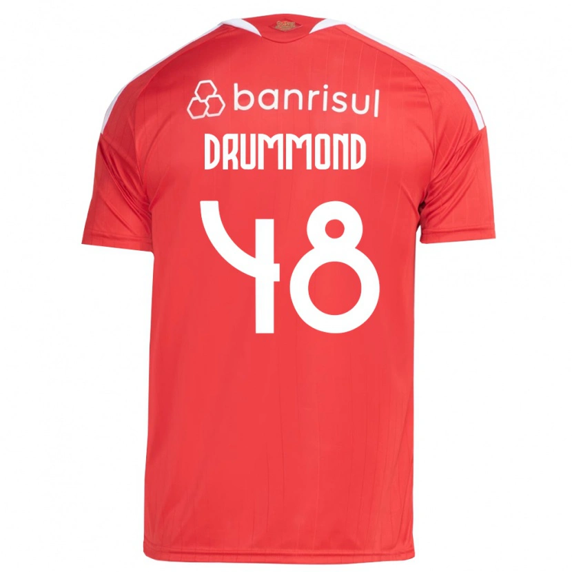Danxen Mænd Lucca Drummond #48 Rød Hvid Hjemmebane Spillertrøjer 2026/27 Trøje T-Shirt