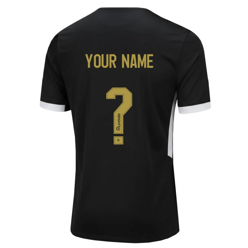 Danxen Mænd Dit Navn #0 Sort Hvid Gul Hjemmebane Spillertrøjer 2026/27 Trøje T-Shirt
