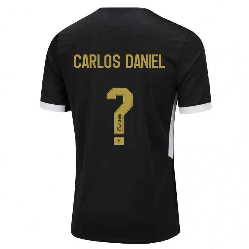 Danxen Mænd Carlos Daniel #0 Sort Hvid Gul Hjemmebane Spillertrøjer 2026/27 Trøje T-Shirt