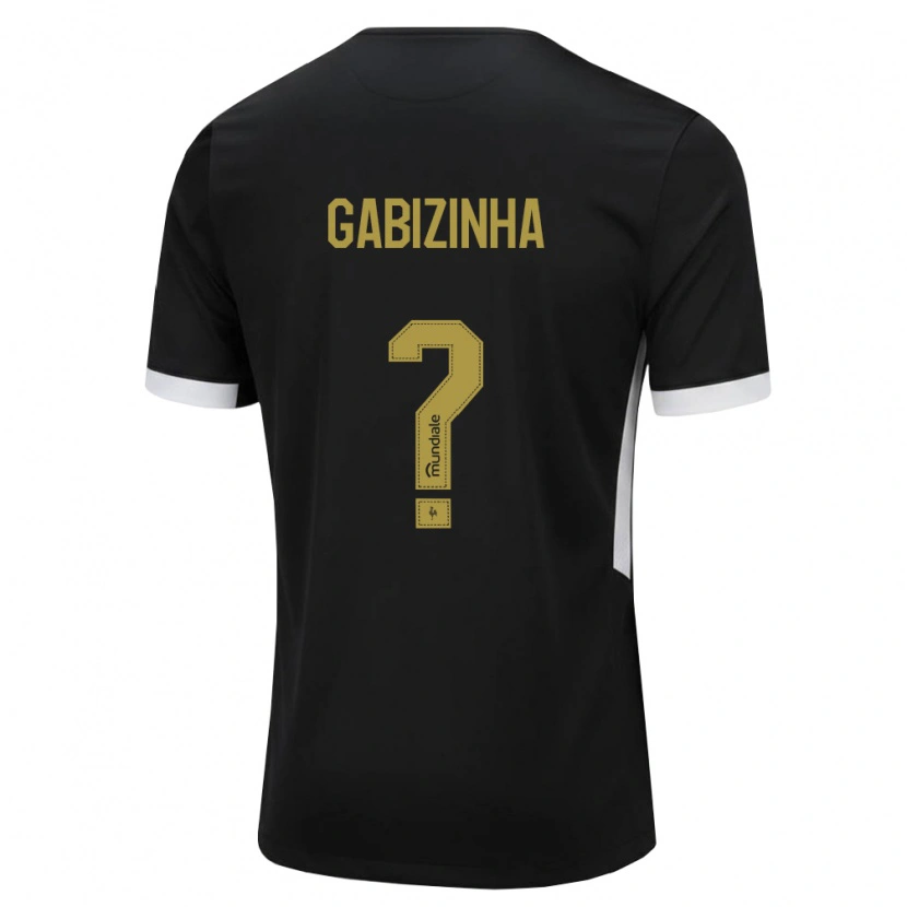 Danxen Mænd Gabizinha #0 Sort Hvid Gul Hjemmebane Spillertrøjer 2026/27 Trøje T-Shirt