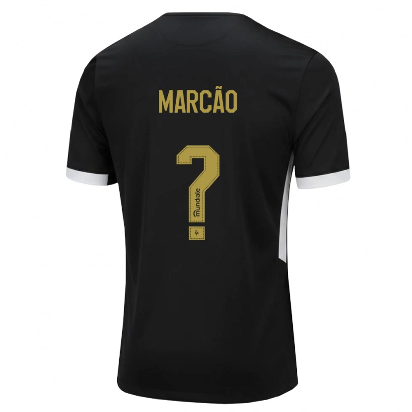 Danxen Mænd Marcão Emanuel #0 Sort Hvid Gul Hjemmebane Spillertrøjer 2026/27 Trøje T-Shirt