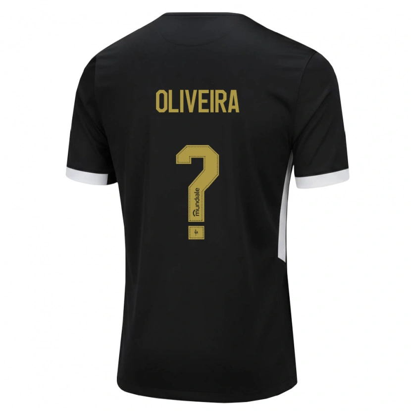 Danxen Mænd Pedro Oliveira #0 Sort Hvid Gul Hjemmebane Spillertrøjer 2026/27 Trøje T-Shirt