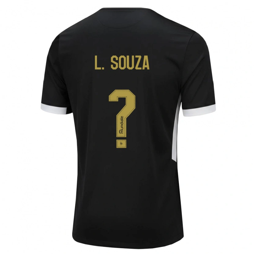 Danxen Mænd Lucas Souza #0 Sort Hvid Gul Hjemmebane Spillertrøjer 2026/27 Trøje T-Shirt