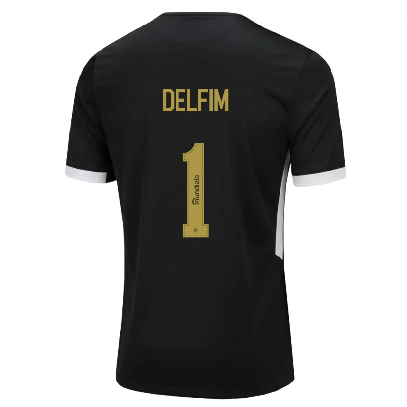 Danxen Mænd Gabriel Delfim #1 Sort Hvid Gul Hjemmebane Spillertrøjer 2026/27 Trøje T-Shirt