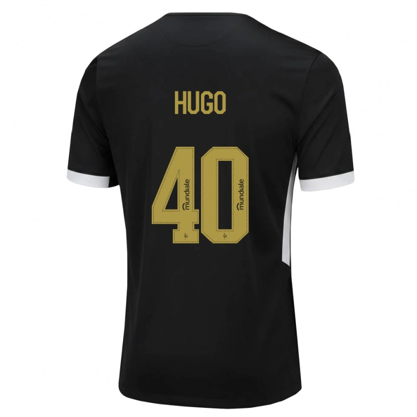 Danxen Mænd Victor Hugo #40 Sort Hvid Gul Hjemmebane Spillertrøjer 2026/27 Trøje T-Shirt