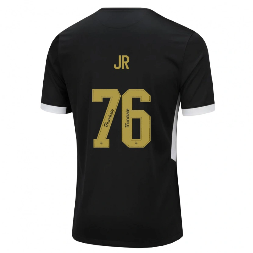 Danxen Mænd Wanderson Jr #76 Sort Hvid Gul Hjemmebane Spillertrøjer 2026/27 Trøje T-Shirt