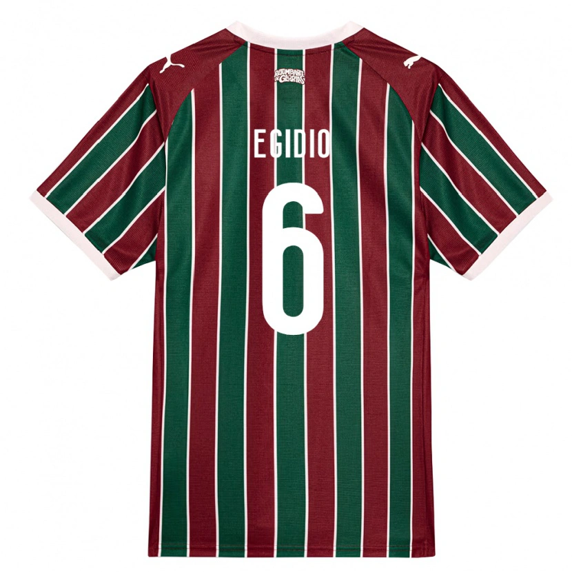 Danxen Mænd Egidio #6 Grøn Vinrød Hvid Hjemmebane Spillertrøjer 2026/27 Trøje T-Shirt