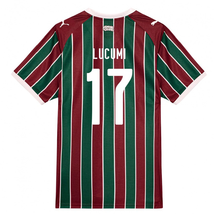Danxen Mænd Jan Lucumi #17 Grøn Vinrød Hvid Hjemmebane Spillertrøjer 2026/27 Trøje T-Shirt