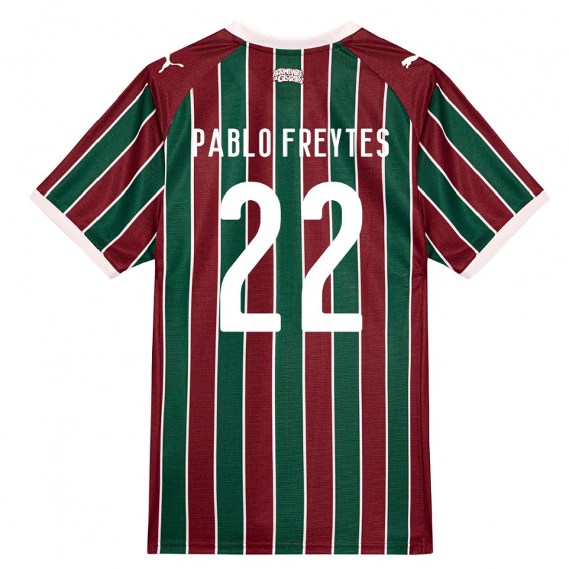 Danxen Mænd Juan Pablo Freytes #22 Grøn Vinrød Hvid Hjemmebane Spillertrøjer 2026/27 Trøje T-Shirt