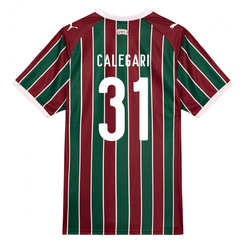 Danxen Mænd Calegari #31 Grøn Vinrød Hvid Hjemmebane Spillertrøjer 2026/27 Trøje T-Shirt