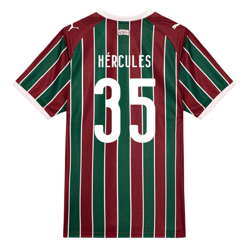 Danxen Mænd Hércules Pereira Do Nascimento #35 Grøn Vinrød Hvid Hjemmebane Spillertrøjer 2026/27 Trøje T-Shirt