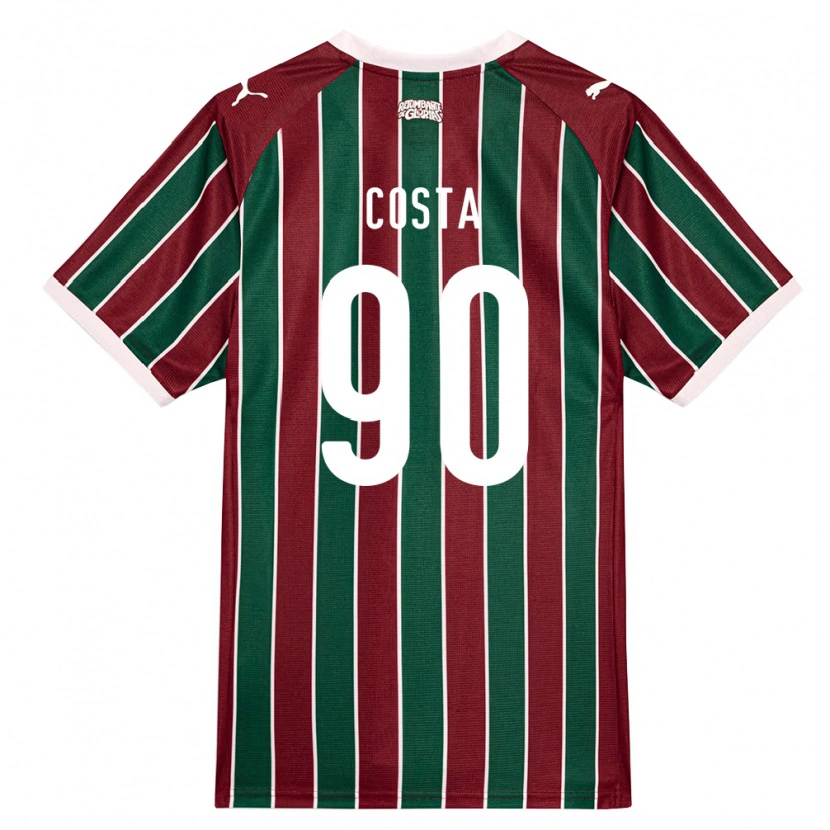 Danxen Mænd Douglas Costa #90 Grøn Vinrød Hvid Hjemmebane Spillertrøjer 2026/27 Trøje T-Shirt