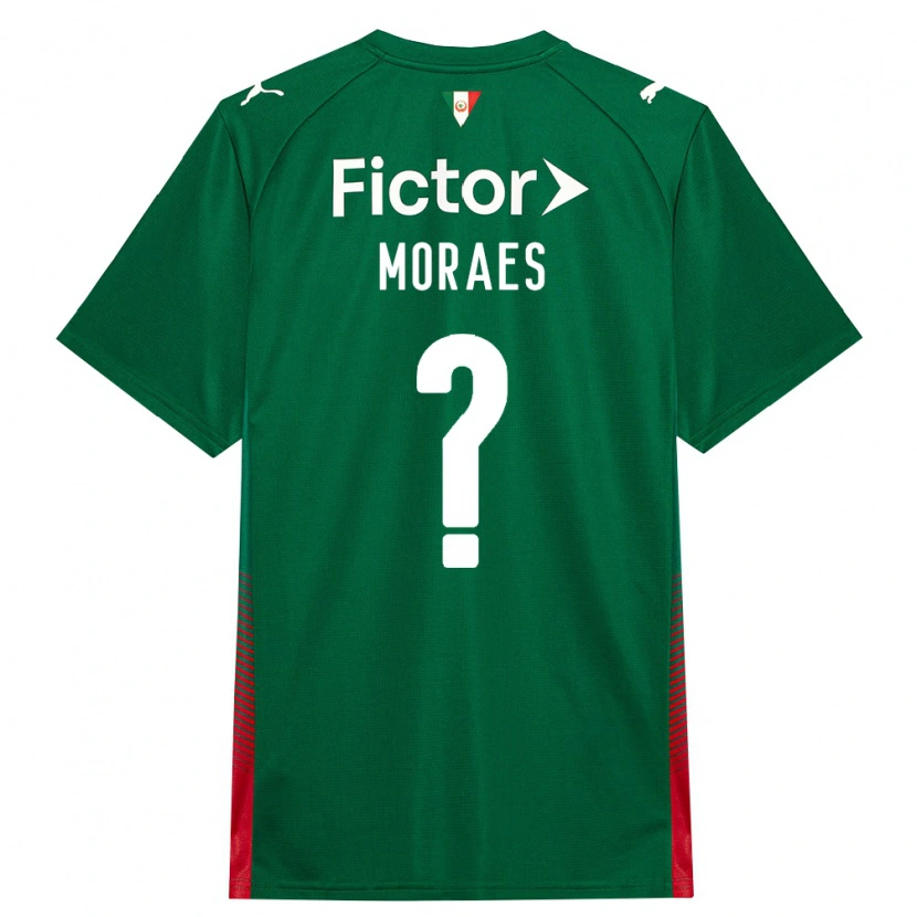 Danxen Mænd Kauã Moraes #0 Grøn Rød Hvid Hjemmebane Spillertrøjer 2026/27 Trøje T-Shirt