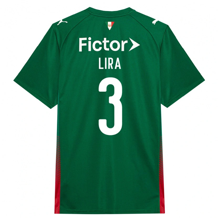 Danxen Mænd Guilherme Lira #3 Grøn Rød Hvid Hjemmebane Spillertrøjer 2026/27 Trøje T-Shirt