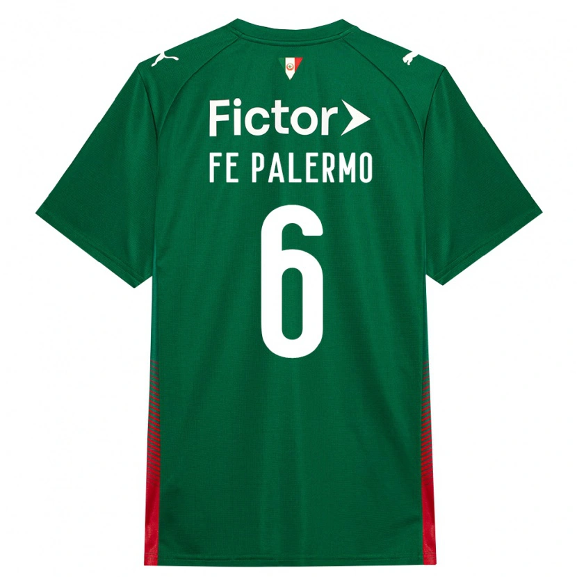 Danxen Mænd Fe Palermo #6 Grøn Rød Hvid Hjemmebane Spillertrøjer 2026/27 Trøje T-Shirt
