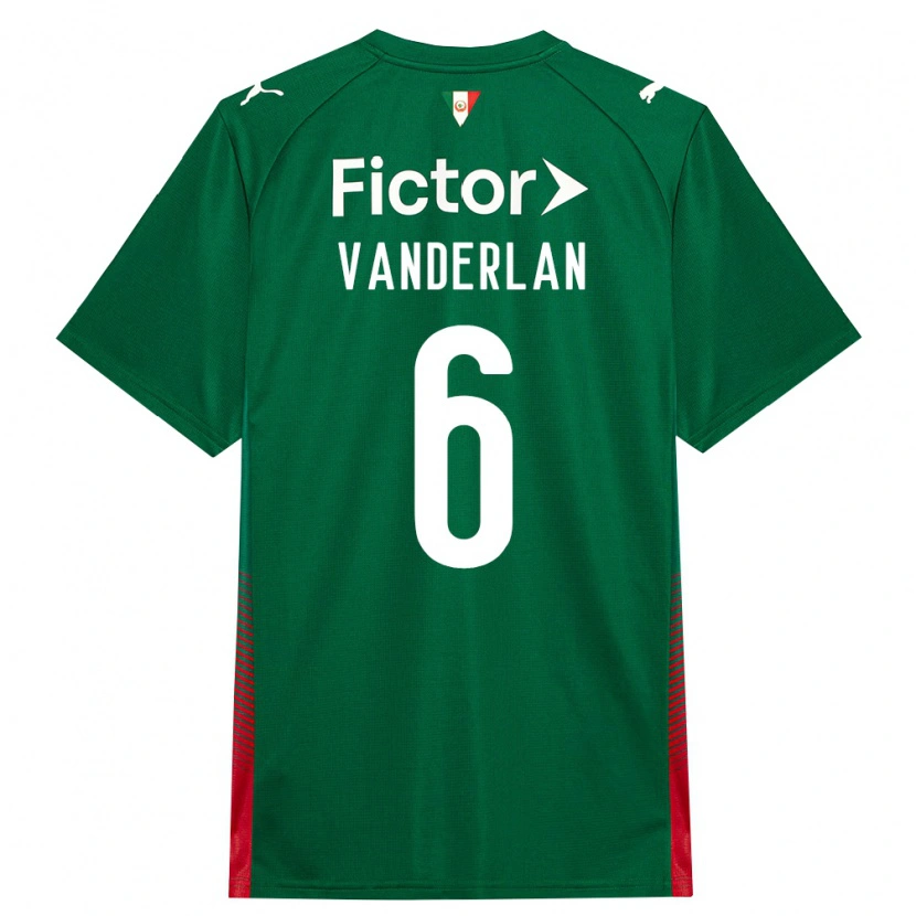 Danxen Mænd Vanderlan #6 Grøn Rød Hvid Hjemmebane Spillertrøjer 2026/27 Trøje T-Shirt