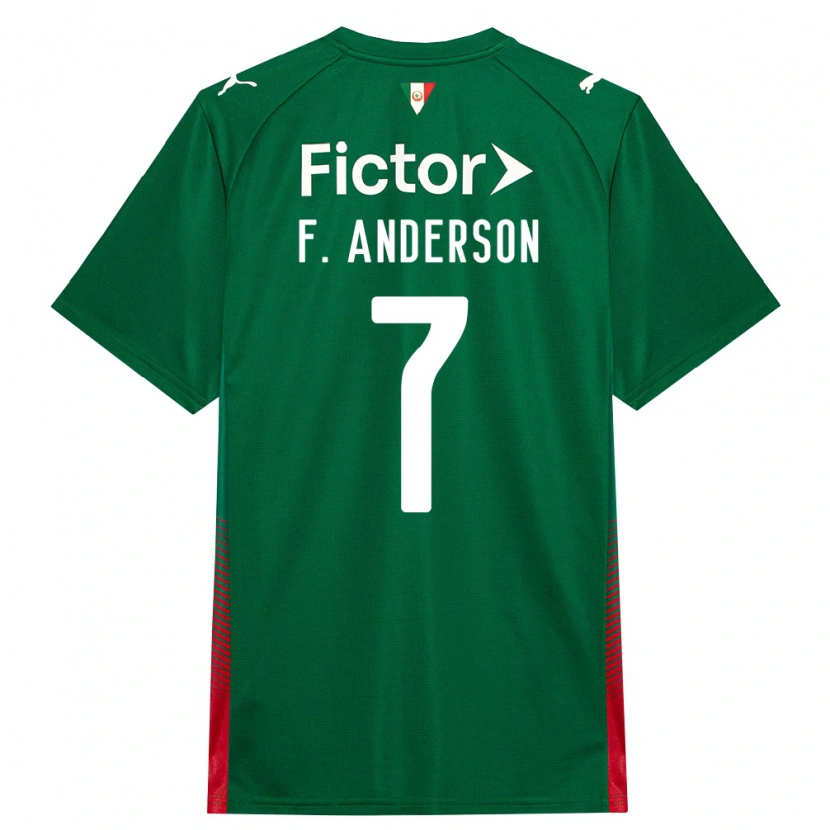 Danxen Mænd Felipe Anderson #7 Grøn Rød Hvid Hjemmebane Spillertrøjer 2026/27 Trøje T-Shirt