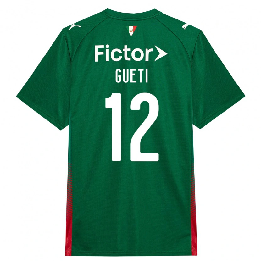 Danxen Mænd Rodrigo Gueti #12 Grøn Rød Hvid Hjemmebane Spillertrøjer 2026/27 Trøje T-Shirt