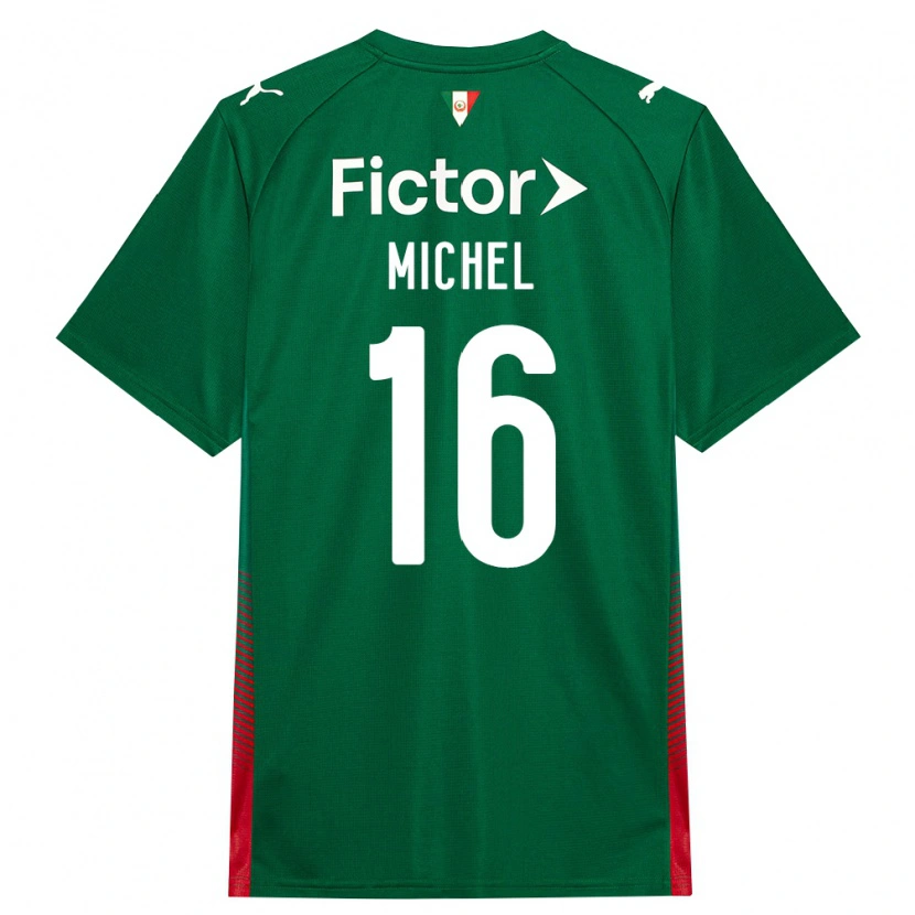 Danxen Mænd Michel Cavalcante Fonseca Da Silva #16 Grøn Rød Hvid Hjemmebane Spillertrøjer 2026/27 Trøje T-Shirt
