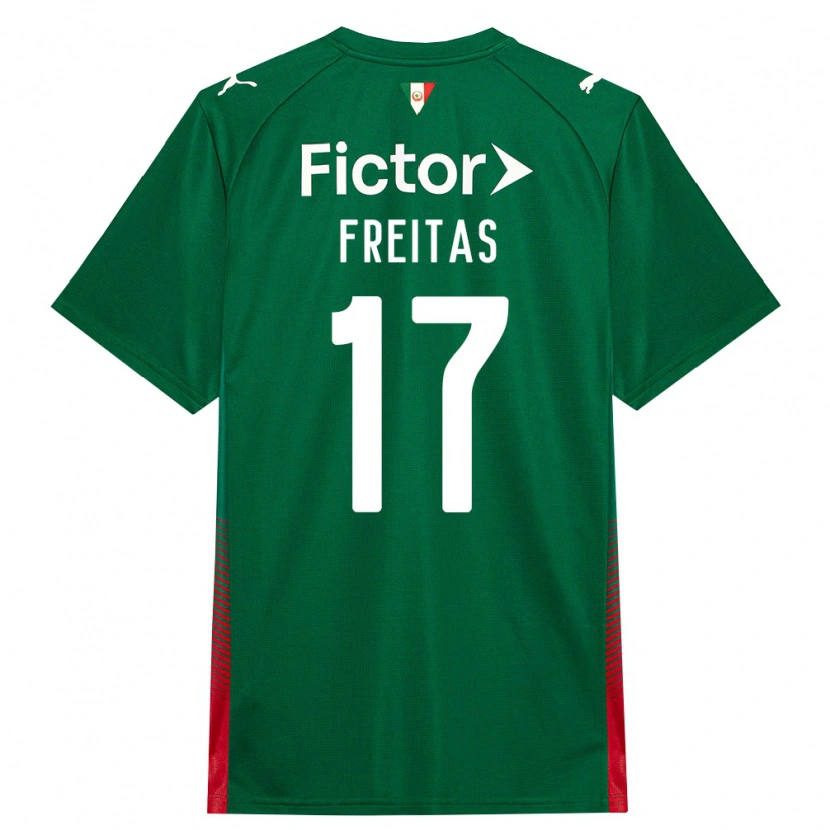 Danxen Mænd Marlon Freitas #17 Grøn Rød Hvid Hjemmebane Spillertrøjer 2026/27 Trøje T-Shirt